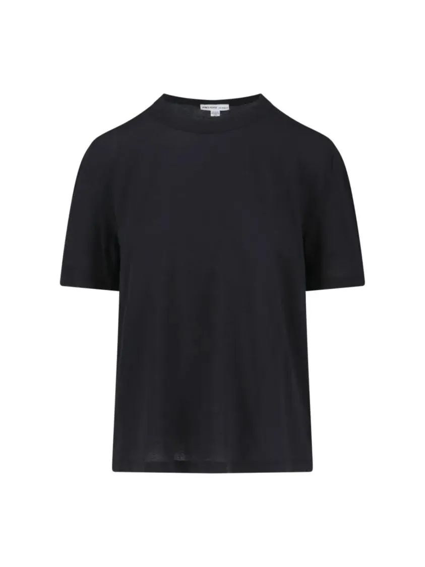 James Perse - Classic T-Shirt – Black - Größe 2 - schwarz James Perse - Classic T-Shirt – Black - Größe 2 - schwarz