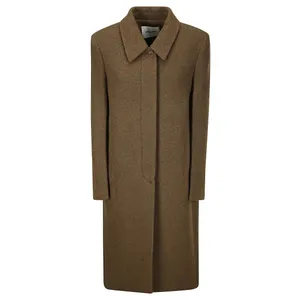 Low Classic - Hidden Closure Wool Coat - Größe S - braun Low Classic - Hidden Closure Wool Coat - Größe S - braun