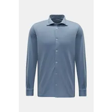 Fedeli - Herren - Jersey-Hemd %27Jason%27 Haifisch-Kragen rauchblau Fedeli - Herren - Jersey-Hemd %27Jason%27 Haifisch-Kragen rauchblau