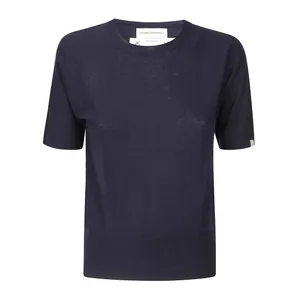 Extreme Cashmere - Short-Sleeved Merino Wool And Cashmere Sweater - Größe ONE SIZE - blau Extreme Cashmere - Short-Sleeved Merino Wool And Cashmere Sweater - Größe ONE SIZE - blau