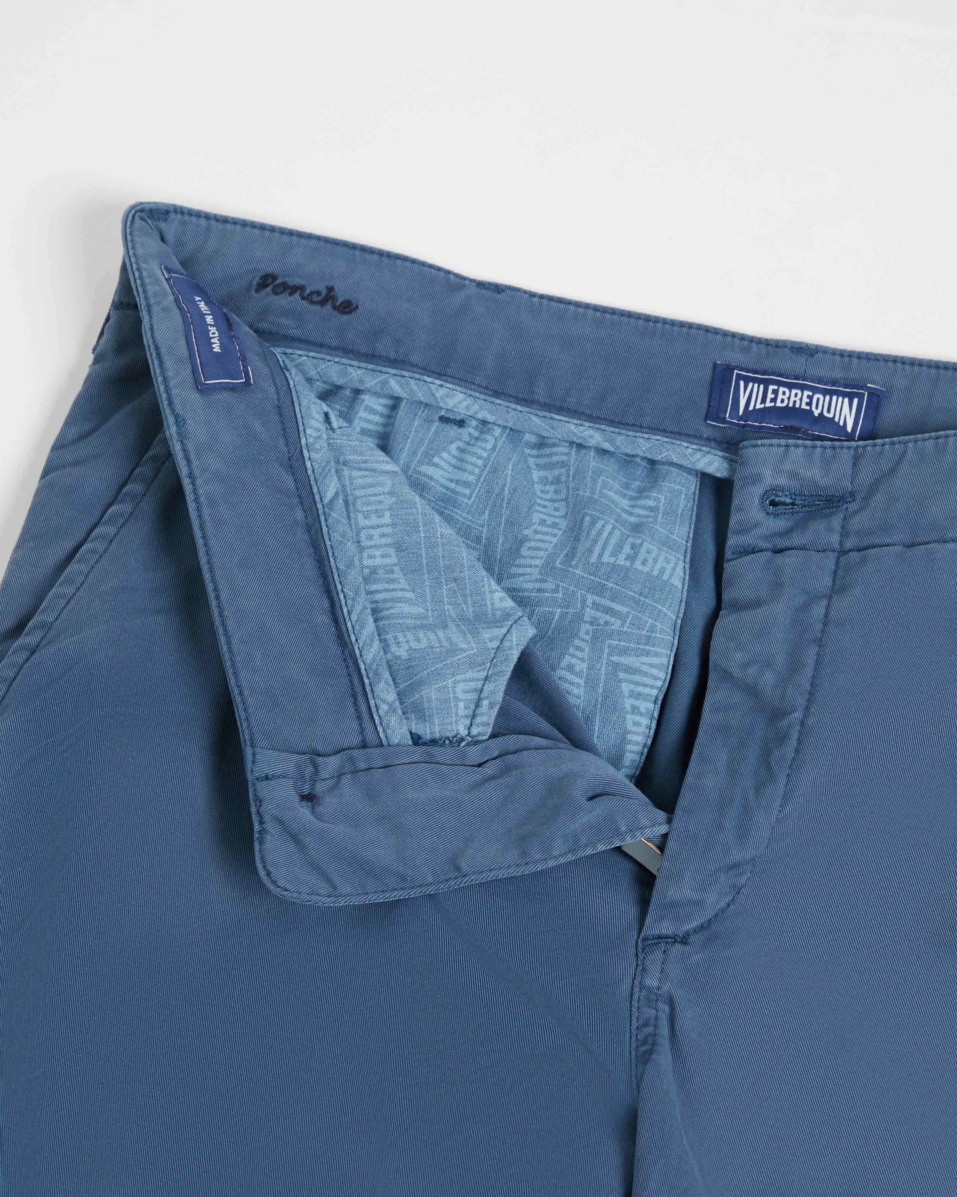 Vilebrequin - Bermudashorts Aus Tencel-gabardine Für Herren - Bermuda - Ponche - Blau - Größe 40 – Bild 6