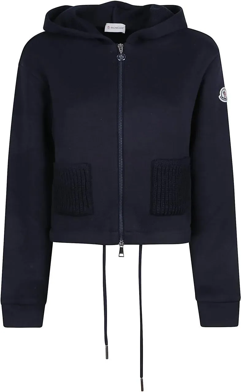 Moncler - Zip Up Sweatshirt Blue - Größe S - blau Moncler - Zip Up Sweatshirt Blue - Größe S - blau