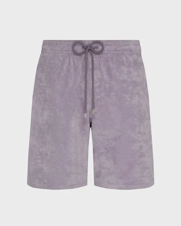 Vilebrequin - Jacquard-bermudashorts Aus Frottee - Bermuda - Bolide - Violett - Größe M Vilebrequin - Jacquard-bermudashorts Aus Frottee - Bermuda - Bolide - Violett - Größe M