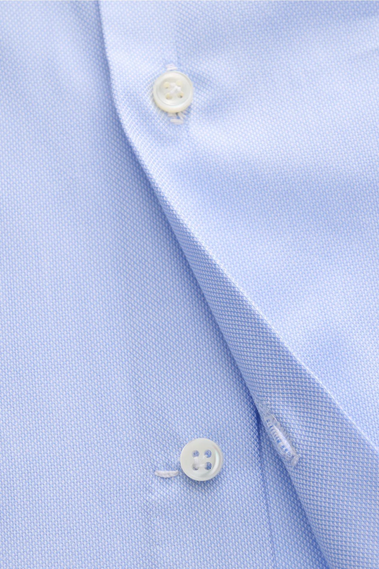 Borrelli - Herren - Oxford Hemd 'Nando' Haifisch-Kragen hellblau – Bild 5