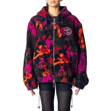 Chopova Lowena - ENGINE PARTY OVERSIZED HOODED FLEECE BROWN MULTI - Größe S - bunt Chopova Lowena - ENGINE PARTY OVERSIZED HOODED FLEECE BROWN MULTI - Größe S - bunt