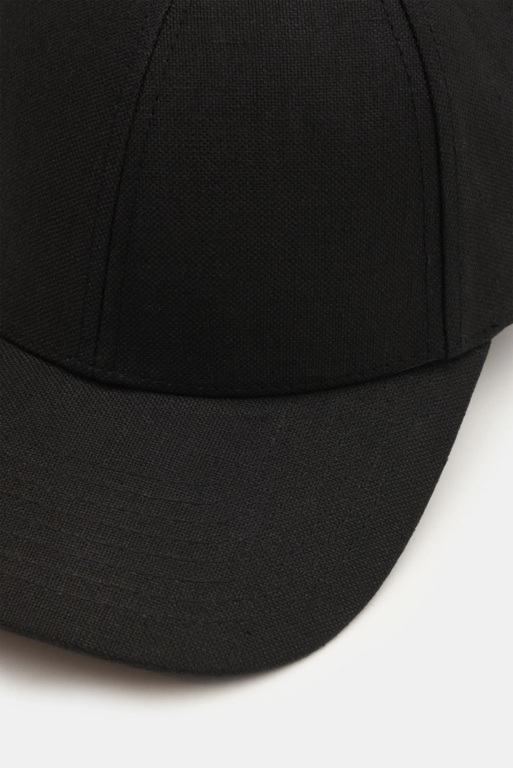 Varsity Headwear - Herren - Leinen Baseball-Cap schwarz – Bild 3