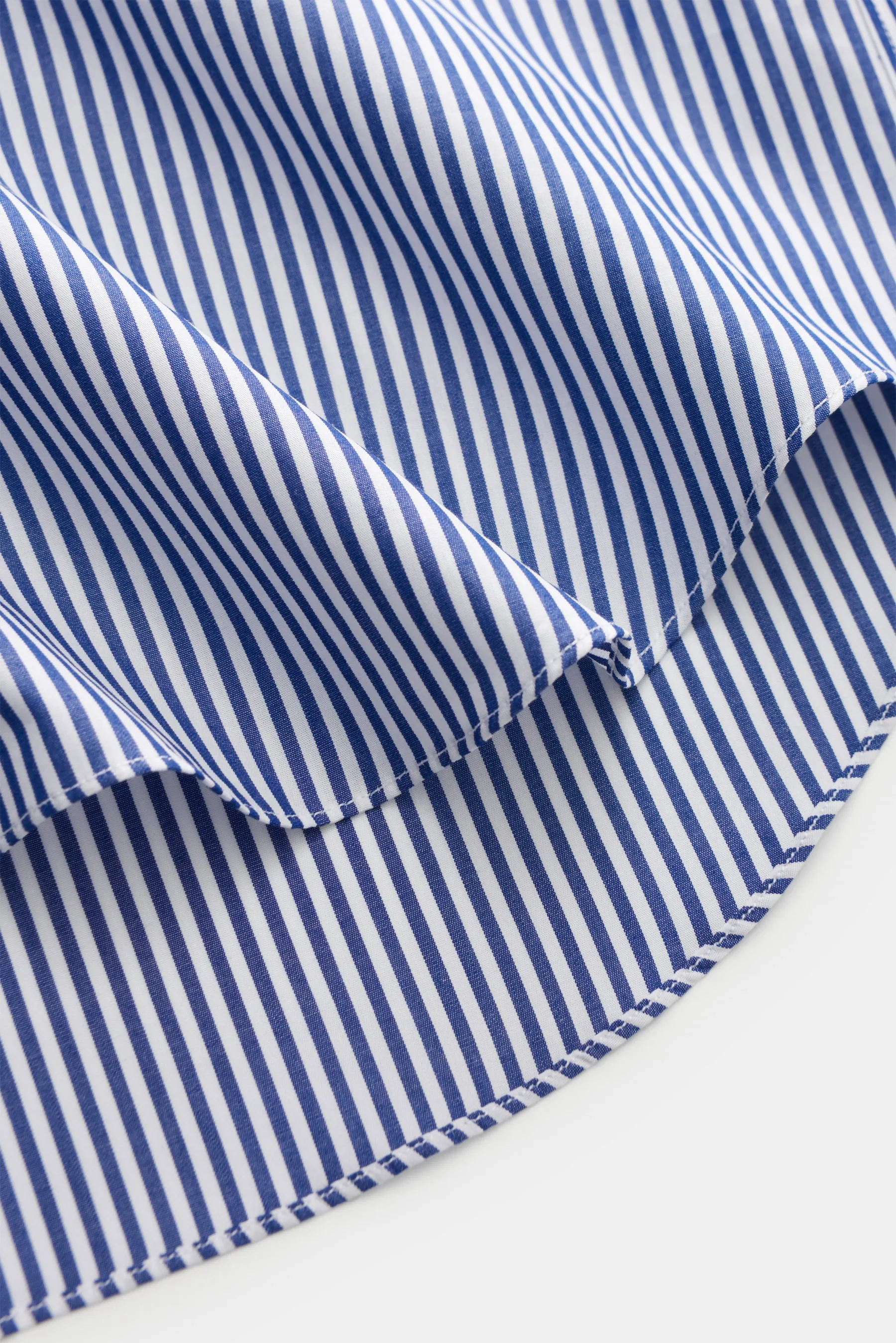 Gherardi - Herren - Business Hemd Haifisch-Kragen dunkelblau/weiß gestreift – Bild 5