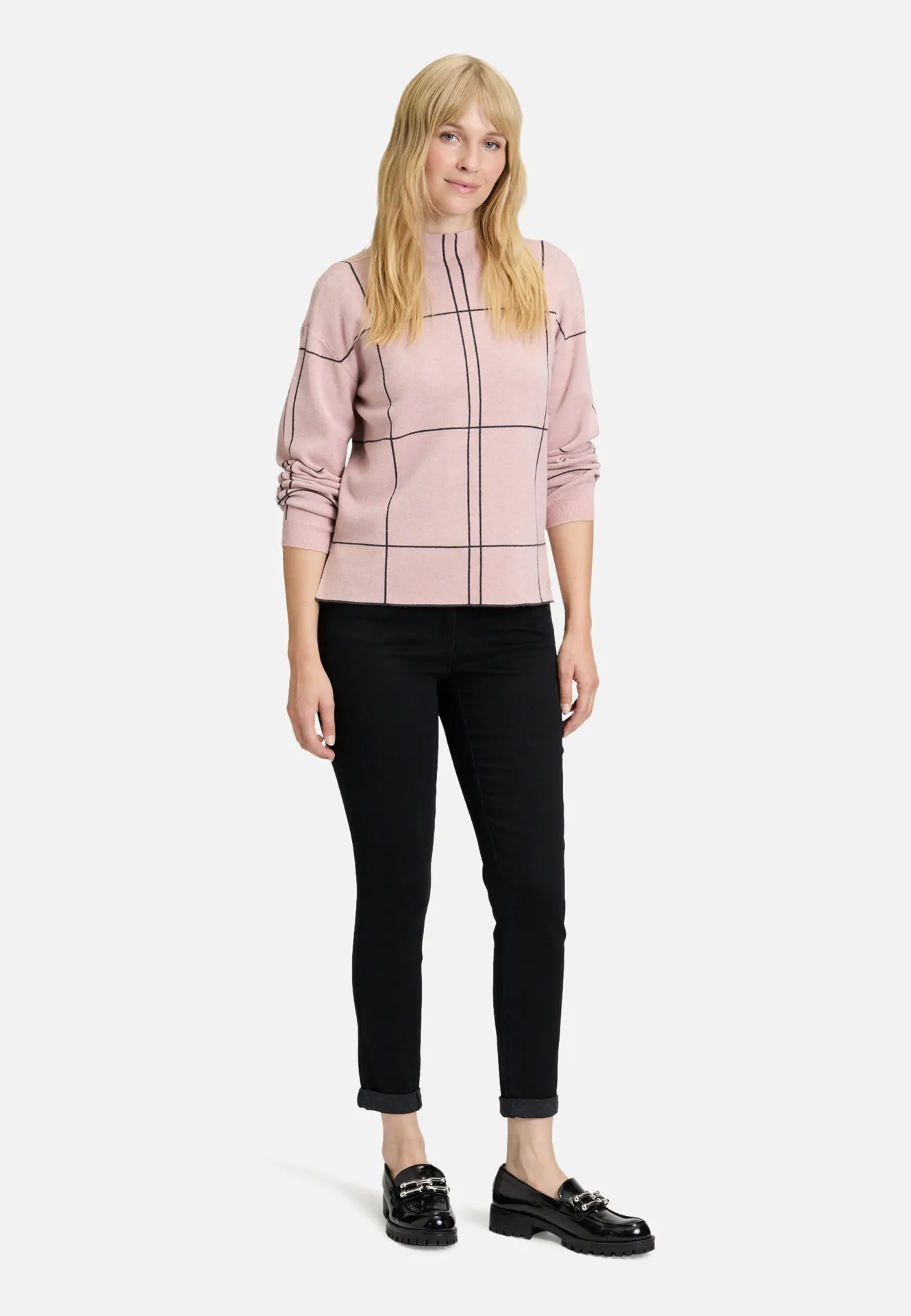 Strickpullover kariert – Bild 2