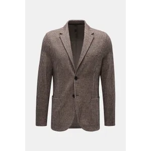 Harris Wharf London  - Herren - Jersey-Sakko beige/dunkelbraun kariert Harris Wharf London  - Herren - Jersey-Sakko beige/dunkelbraun kariert