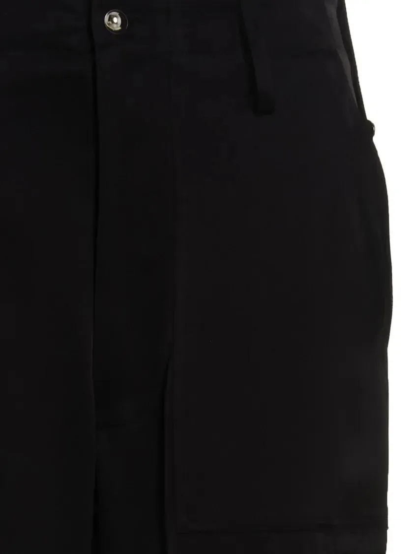 David Koma - Satin-Finish Cargo Pants With Multi-Pockets - Größe 10 - schwarz – Bild 3
