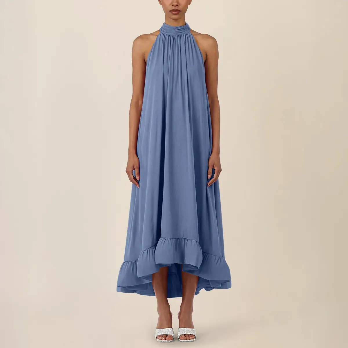 Apart - Chiffonkleid - Größe 46 - blau – Bild 4