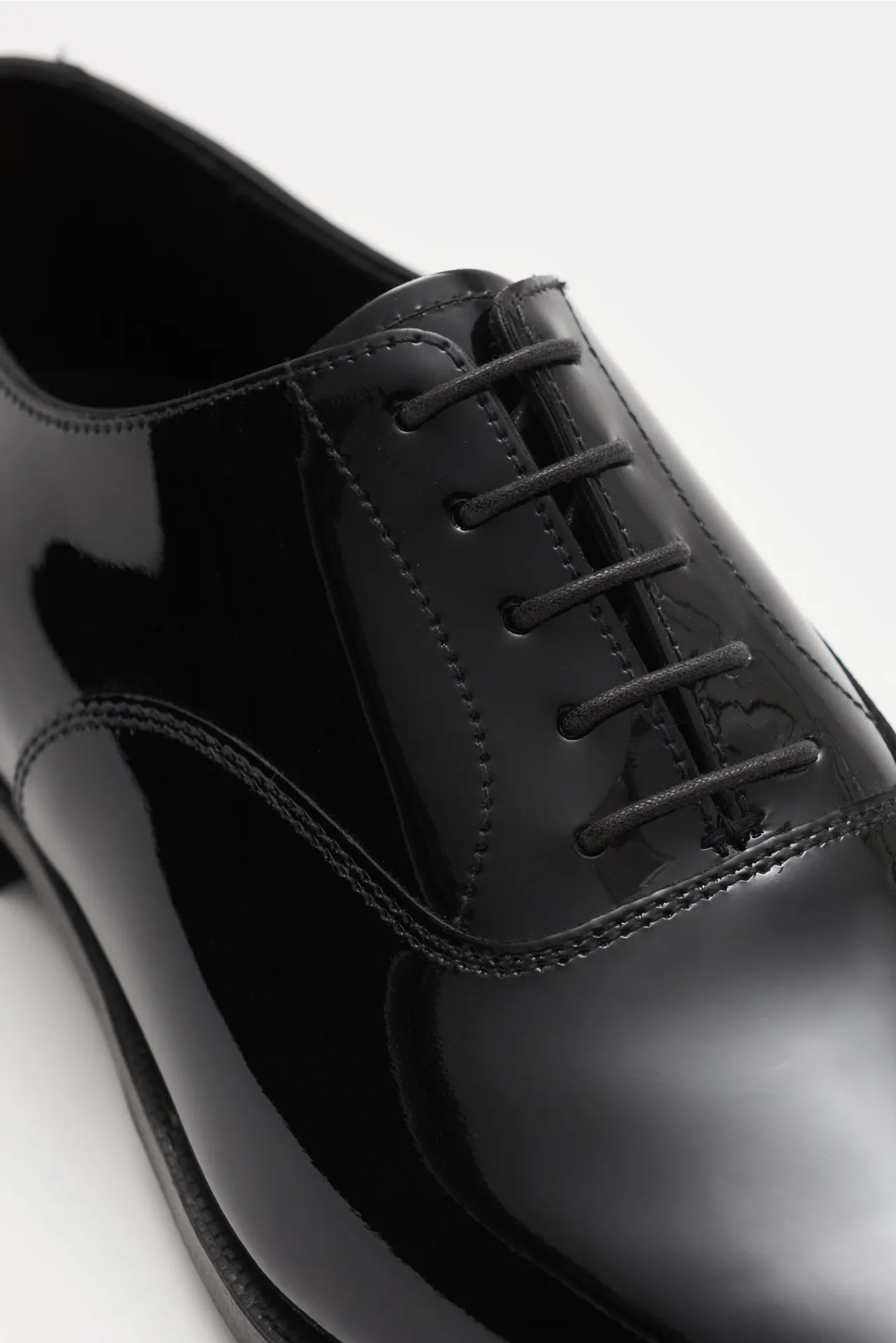 Crockett & Jones - Herren - Lackleder Oxford 'Overton' schwarz – Bild 3