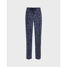 Vilebrequin - Leinenhose Mit Zweifarbigem Kraken-print - Jeanshose - Clemence - Blau - Größe 36 Vilebrequin - Leinenhose Mit Zweifarbigem Kraken-print - Jeanshose - Clemence - Blau - Größe 36