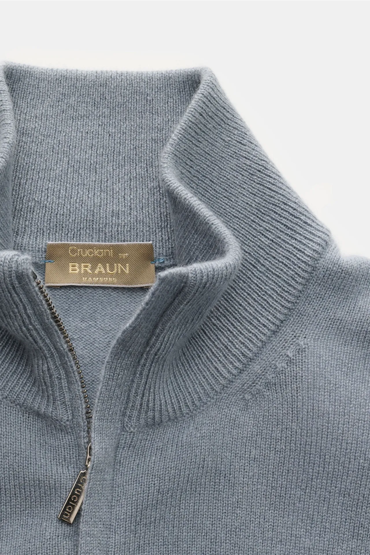 Cruciani - Herren - Cashmere Troyer rauchblau – Bild 2