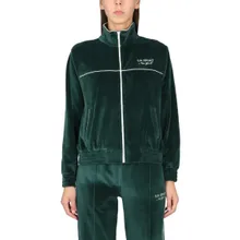 Sporty And Rich - Full-Zip Sweatshirt With Plush Texture - Größe XL - schwarz Sporty And Rich - Full-Zip Sweatshirt With Plush Texture - Größe XL - schwarz