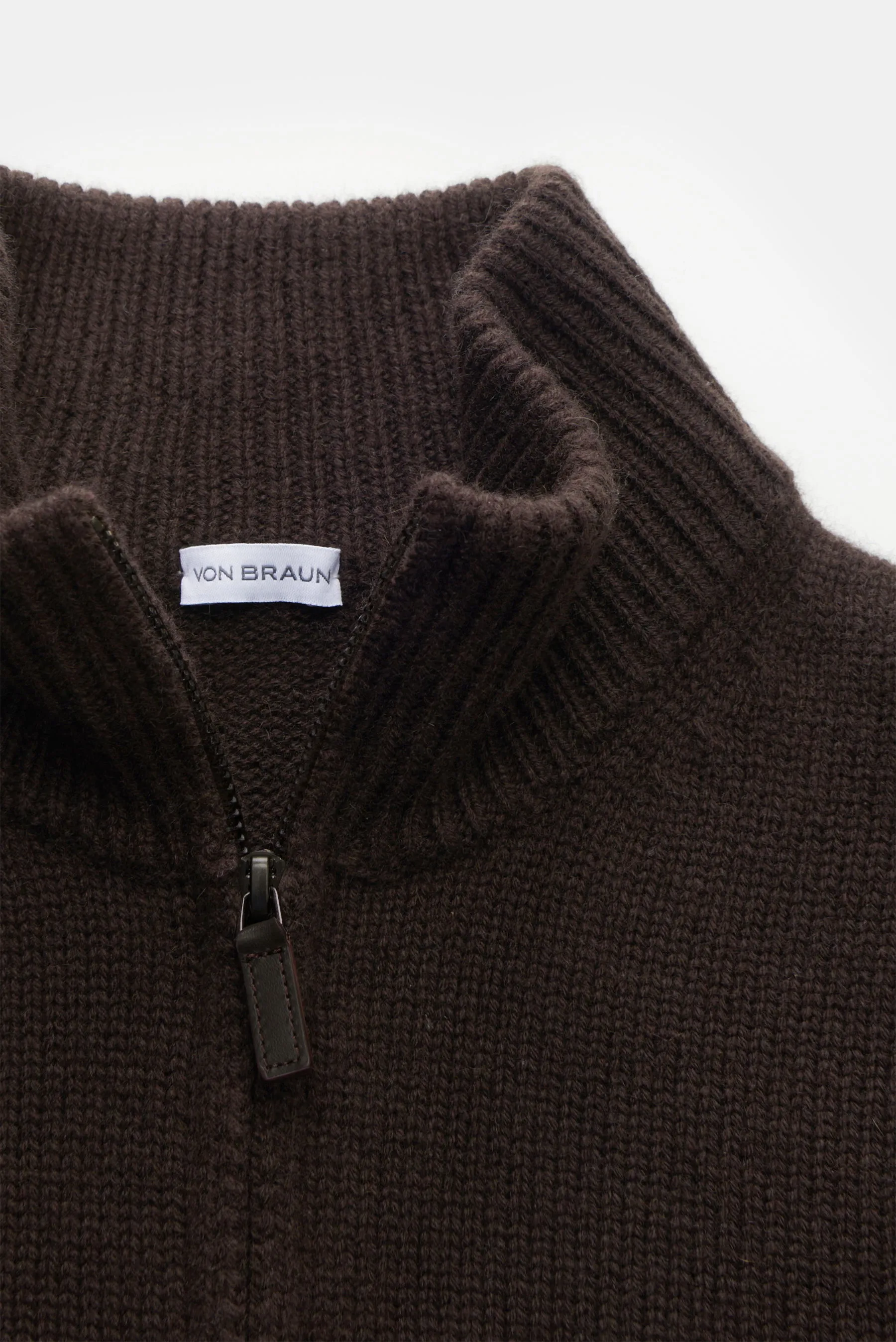 von Braun - Herren - Cashmere Troyer dunkelbraun – Bild 2