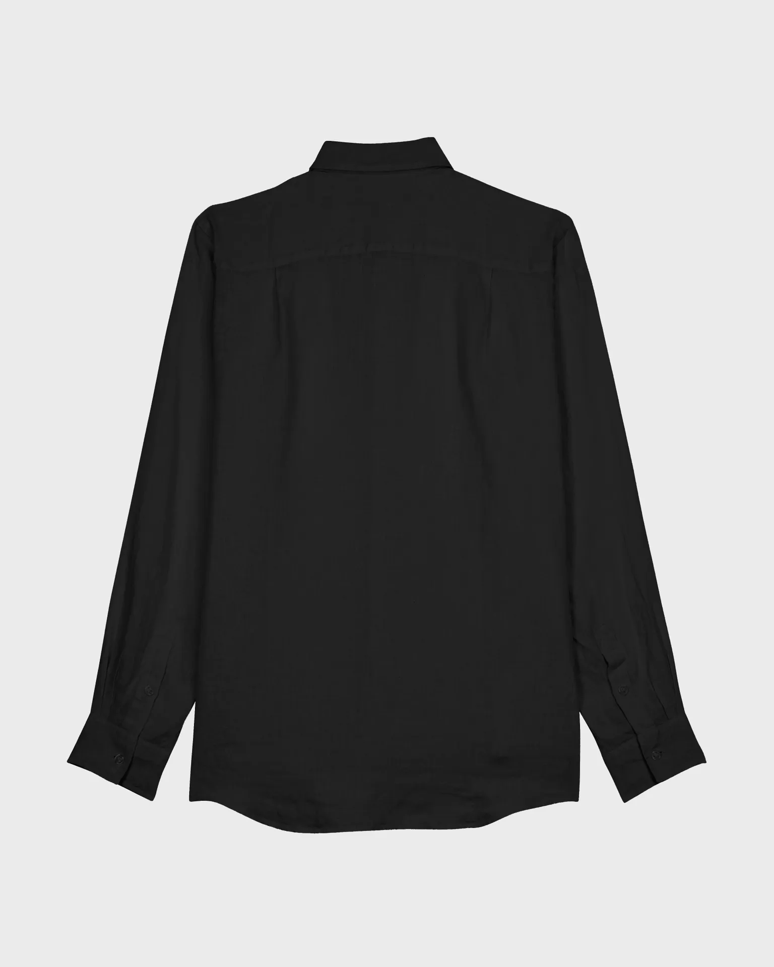 Vilebrequin - Einfarbiges Hemd Aus Leinen Für Herren - Hemd - Caroubis - Schwarz - Größe 6XL – Bild 2