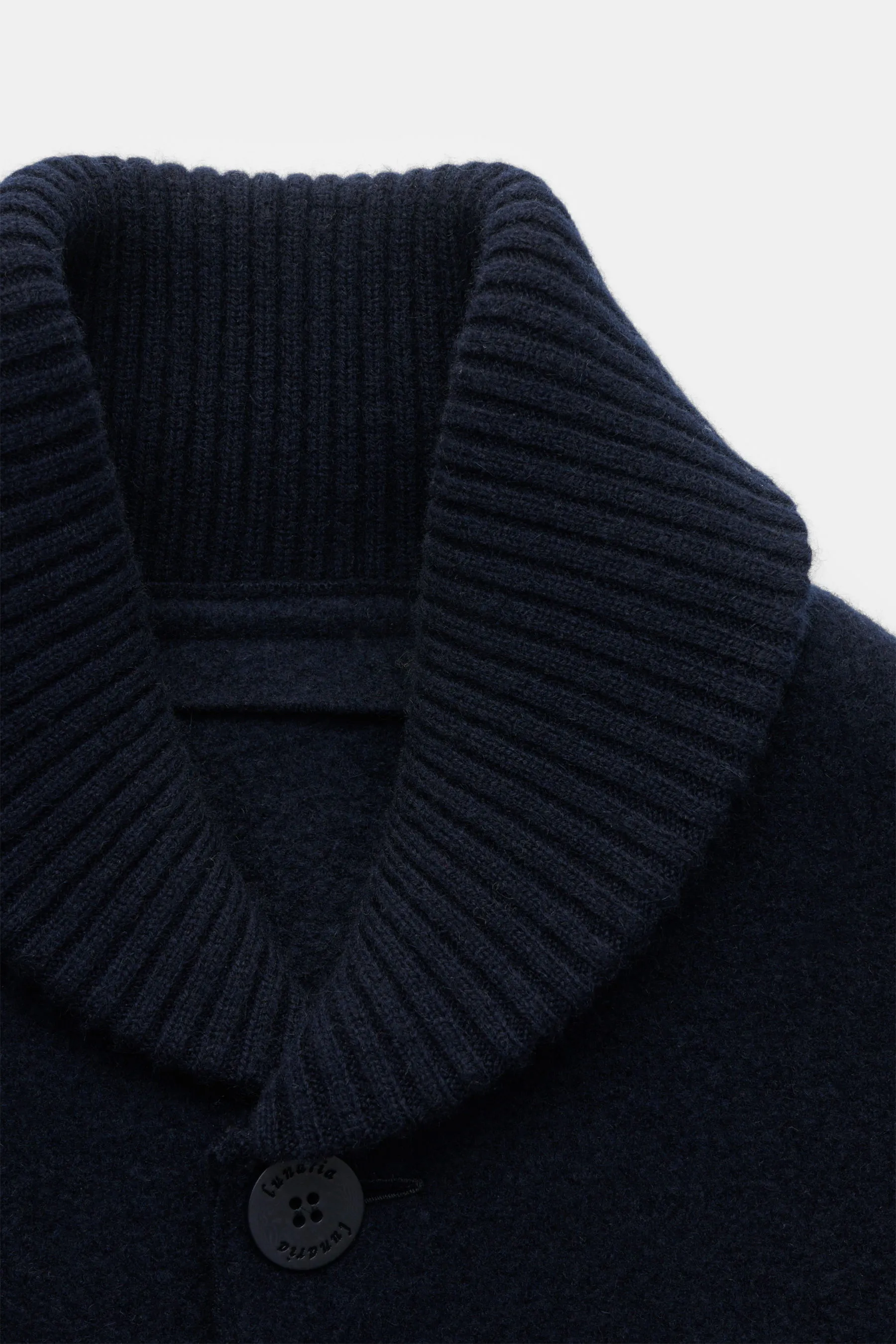 Lunaria Cashmere - Herren - Cashmere Strickblouson navy – Bild 3