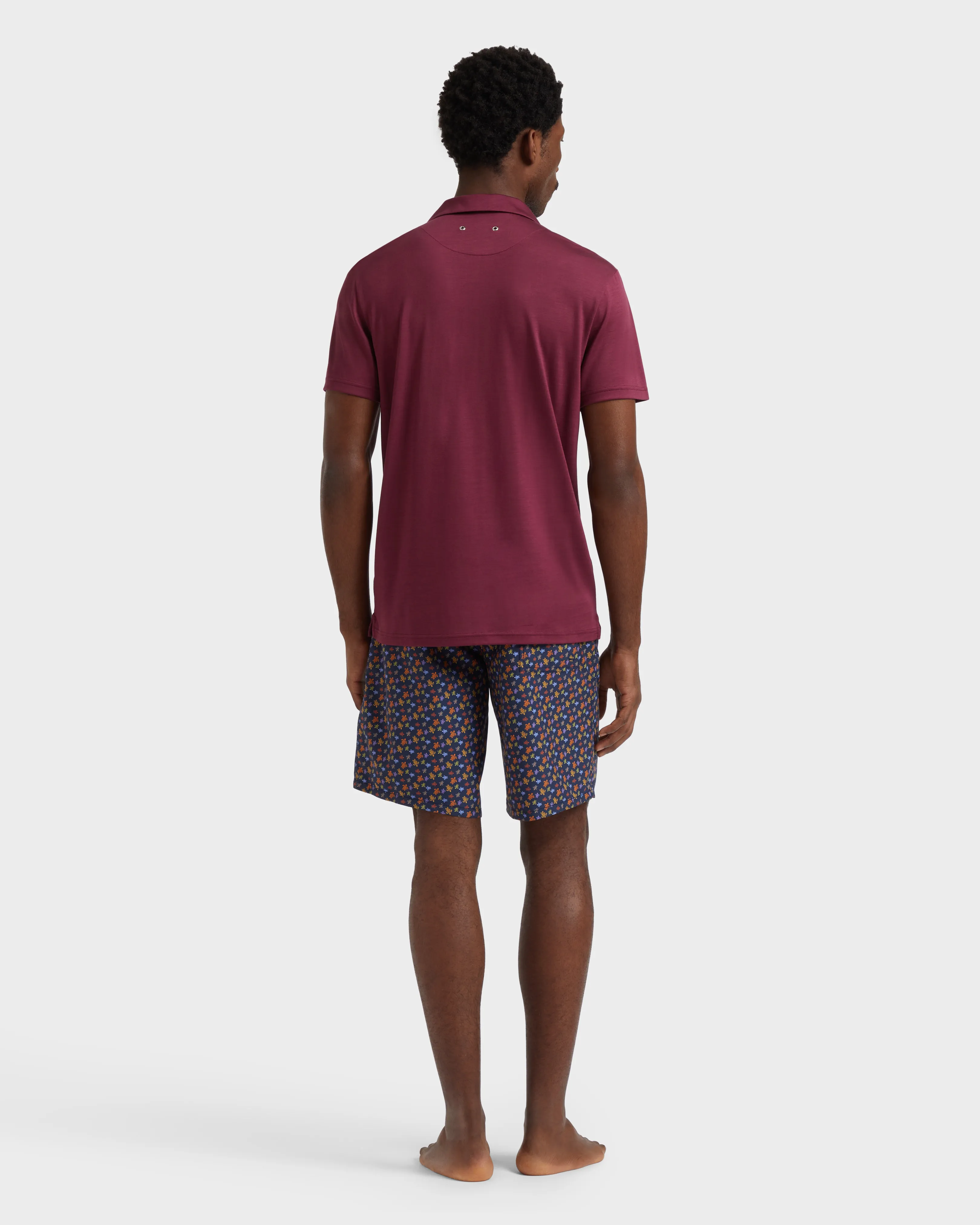 Vilebrequin - Einfarbiges Polohemd Aus Tencel Für Herren - Polohemd - Pirinol - Rot - Größe L – Bild 4