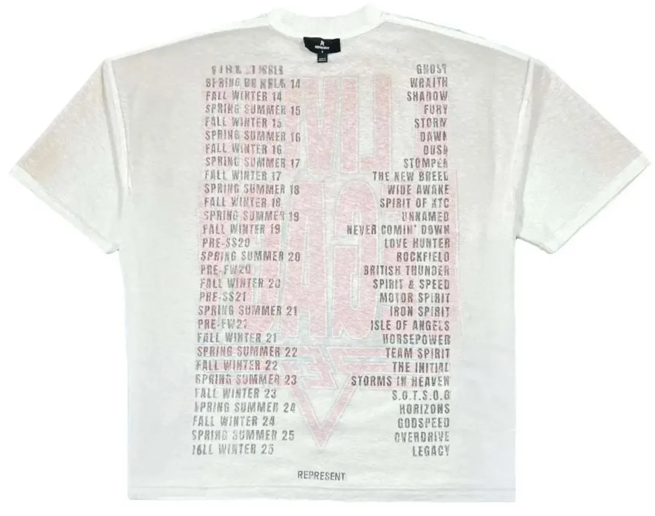 Represent - T-Shirts And Polos Washed Ecru - Größe L - beige – Bild 2