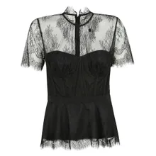 JONATHAN SIMKHAI - Lace Bustier Top - Größe 4 - schwarz JONATHAN SIMKHAI - Lace Bustier Top - Größe 4 - schwarz