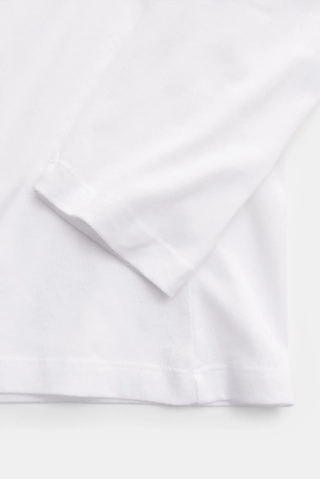 Majestic Filatures - Herren - Rundhals-Longsleeve 'James' weiß – Bild 3