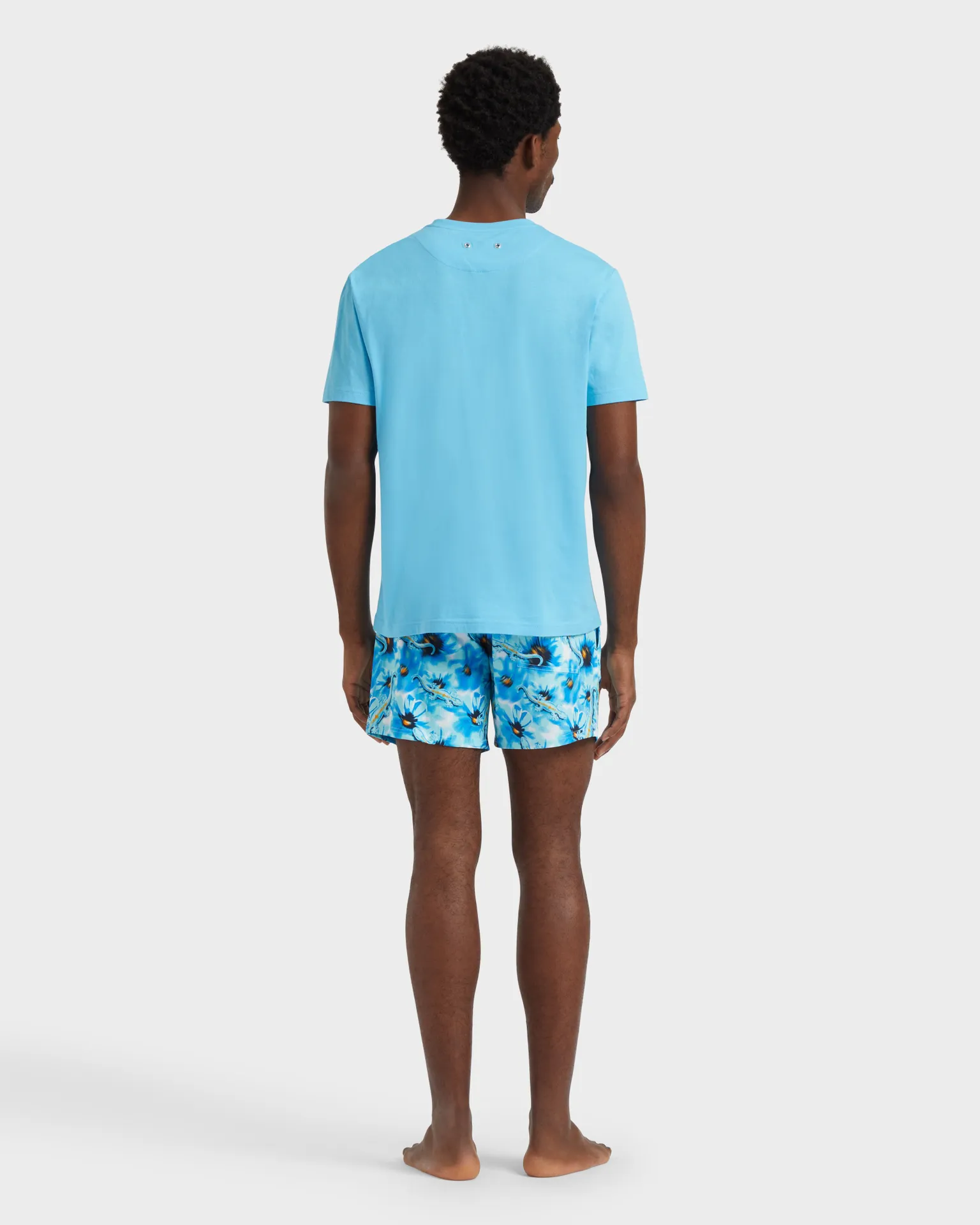 Vilebrequin - Solid T-shirt Aus Bio-baumwolle Für Herren - T-shirt - Titan - Blau - Größe XL – Bild 4