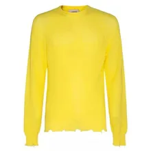 Laneus - Yellow Cotton Sweater - Größe 46 - yellow Laneus - Yellow Cotton Sweater - Größe 46 - yellow