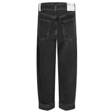 Agolde - Wide Tapered Jeans With Cuffed Hem - Größe 25 - schwarz Agolde - Wide Tapered Jeans With Cuffed Hem - Größe 25 - schwarz