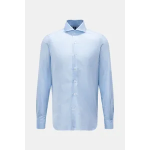 Finamore - Herren - Casual Hemd Haifisch-Kragen %27Sergio Napoli%27 hellblau meliert Finamore - Herren - Casual Hemd Haifisch-Kragen %27Sergio Napoli%27 hellblau meliert