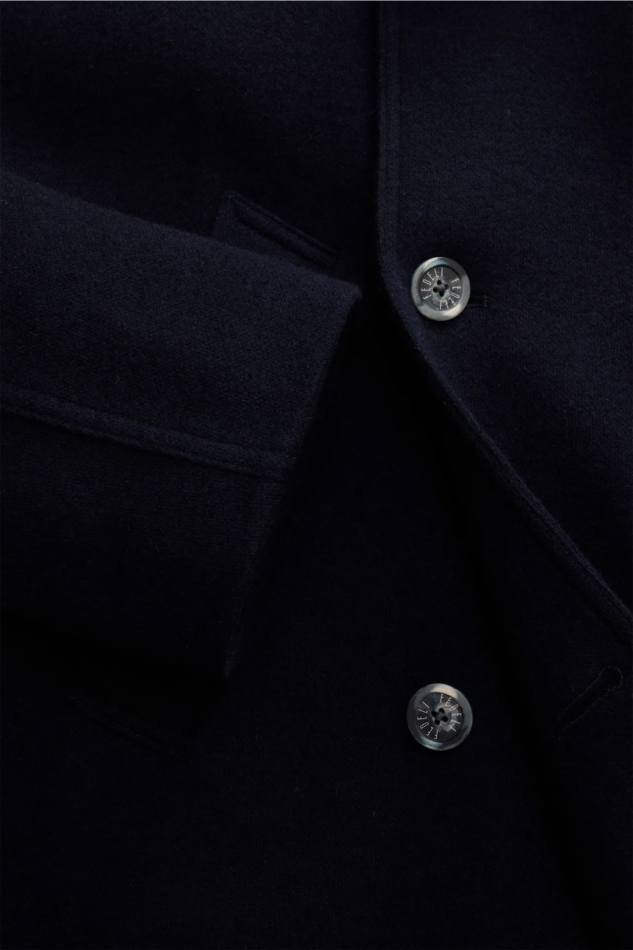 Fedeli - Herren - Cashmere Cabanjacke navy – Bild 4
