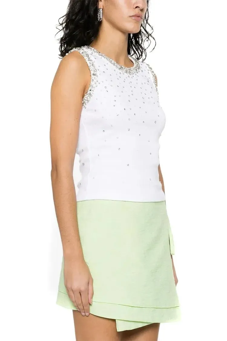 Des Phemmes - White Cotton Top - Größe 40 - weiß – Bild 4