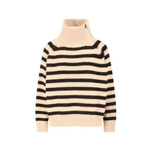 NILI LOTAN - Beige Knit Sweater With Striped Accents - Größe S - beige NILI LOTAN - Beige Knit Sweater With Striped Accents - Größe S - beige