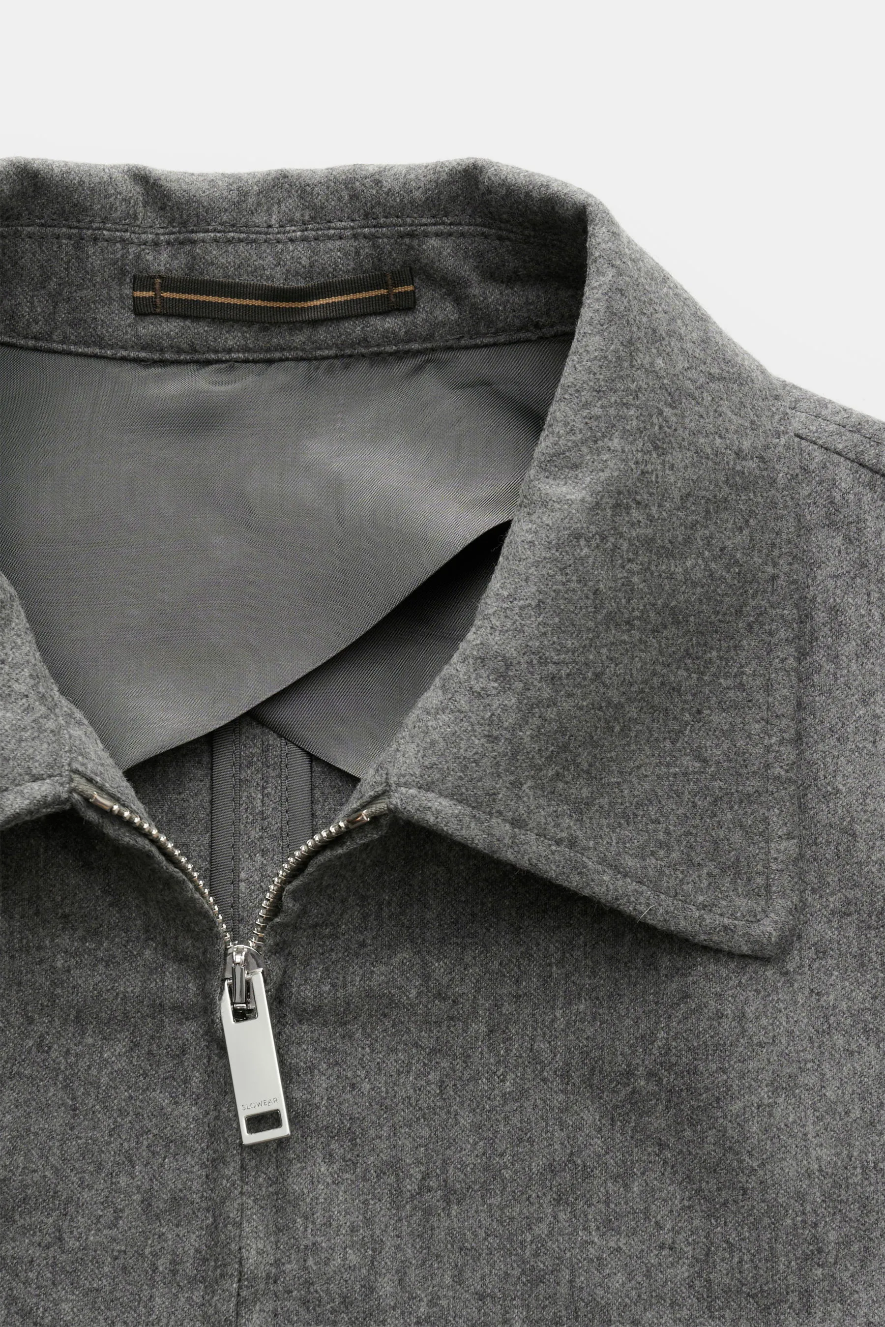 Incotex - Herren - Flanell-Blouson grau – Bild 3