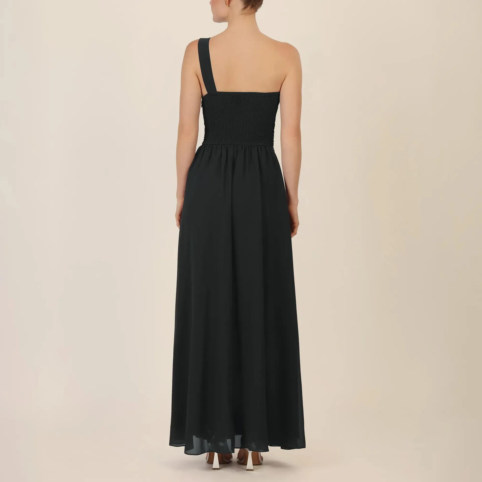 Apart - One-Shoulder Abendkleid - Größe 36 - schwarz – Bild 2