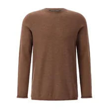 Hannes Roether - Strickpullover aus Schurwolle - Größe L - braun Hannes Roether - Strickpullover aus Schurwolle - Größe L - braun