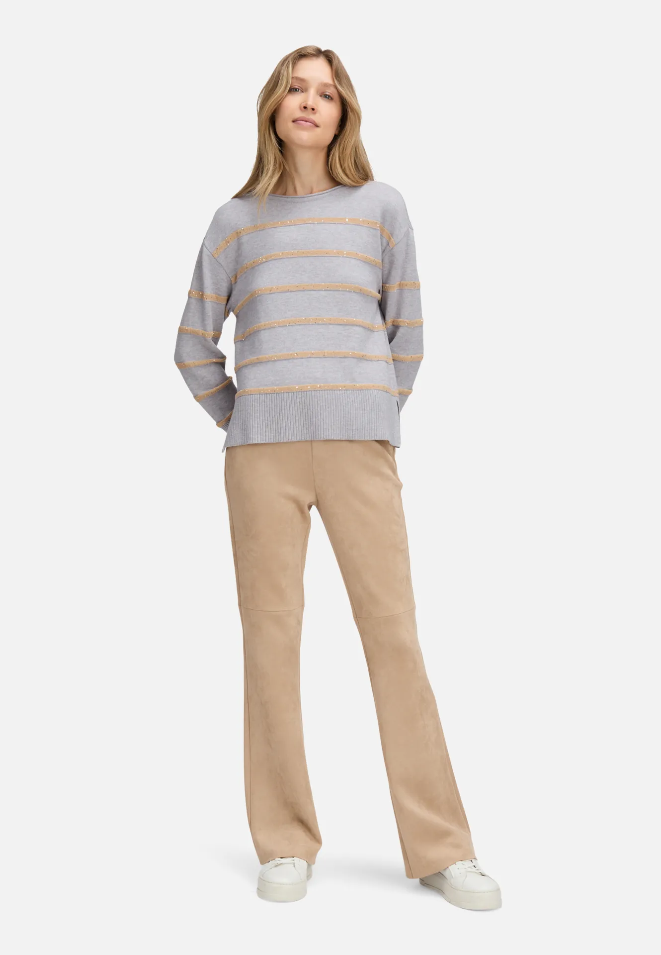 Strickpullover mit Pailletten – Bild 2