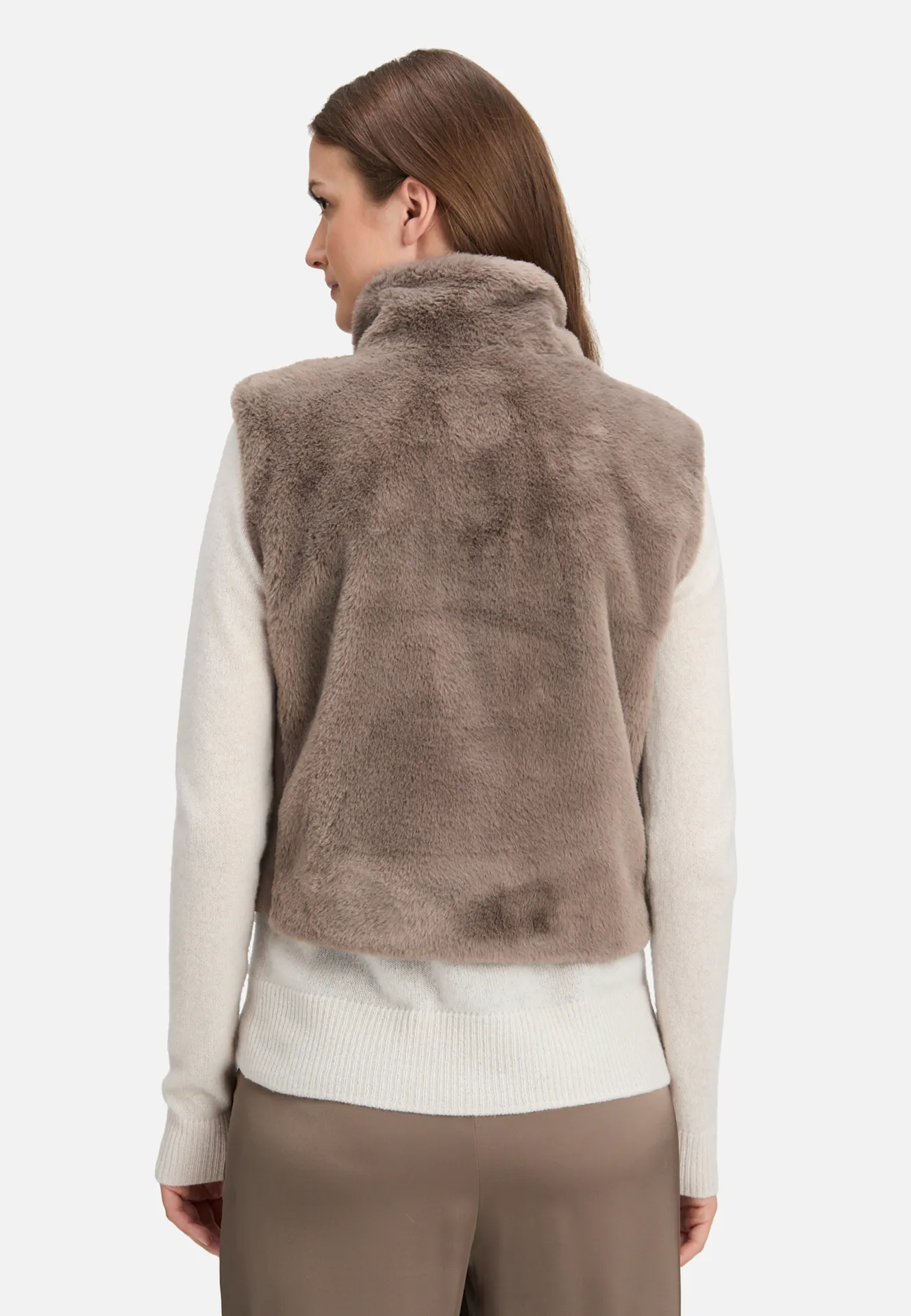 Plüschweste mit Reißverschluss Plüschweste mit Reißverschluss