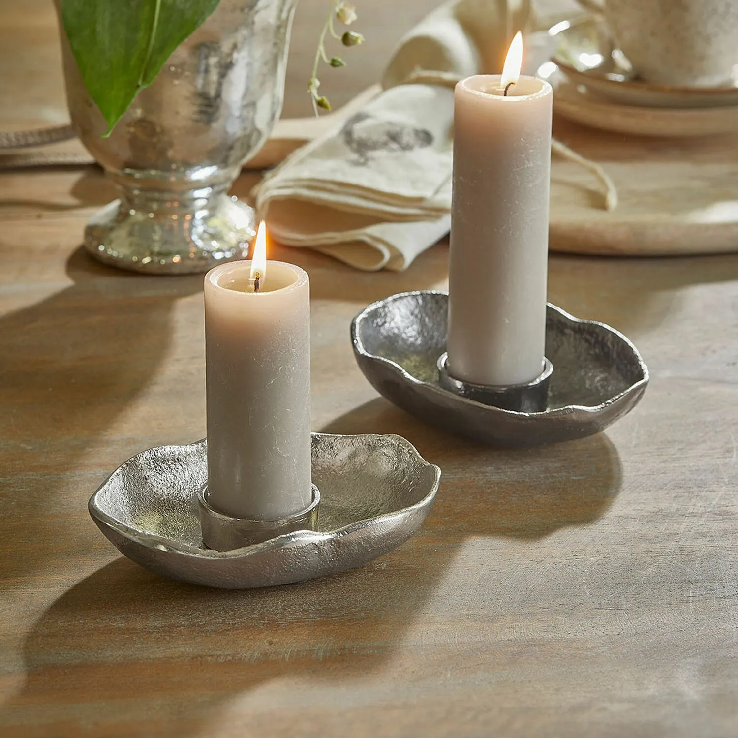 Teelichthalter 2er Set Quilvano – Bild 2
