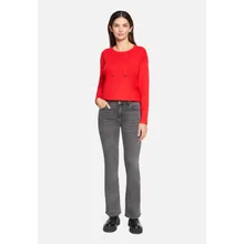 Feinstrickpullover mit Seitenschlitzen