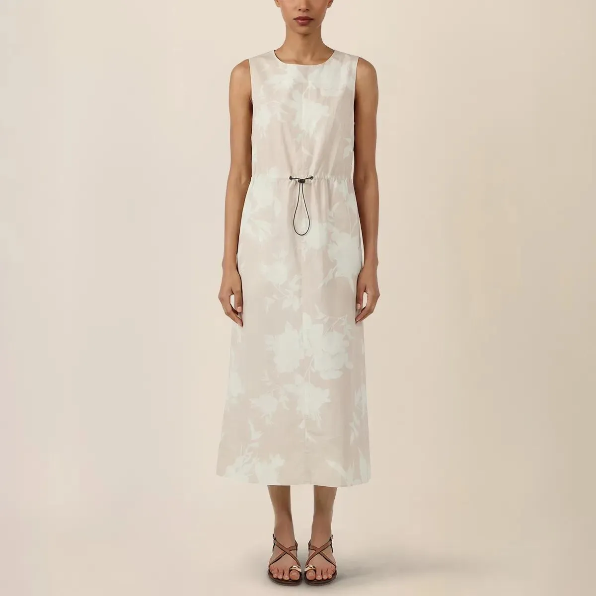 Apart - Midi Kleid - Größe 34 - beige – Bild 4