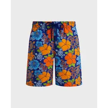 Vilebrequin - Lange Badeshorts Mit Ronde Des Tortues-logo Für Herren - Bademode - Okoa - Blau - Größe XXL Vilebrequin - Lange Badeshorts Mit Ronde Des Tortues-logo Für Herren - Bademode - Okoa - Blau - Größe XXL