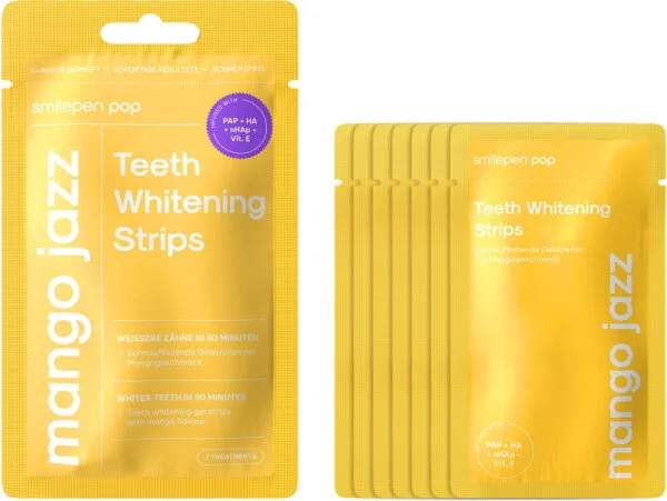 Smilepen Pop Teeth Whitening Strips Mango Jazz Smilepen Pop Teeth Whitening Strips Mango Jazz
