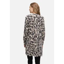 Longstrickjacke mit Aufdruck Longstrickjacke mit Aufdruck