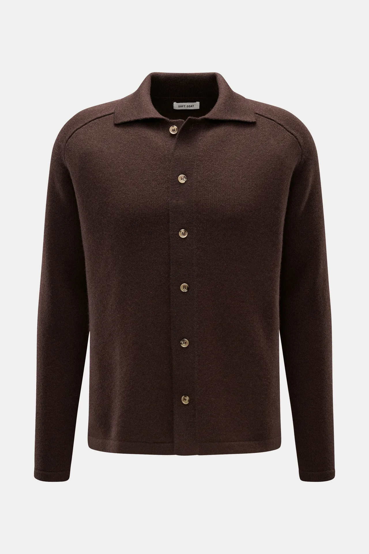 Soft Goat - Herren - Cashmere Cardigan dunkelbraun Soft Goat - Herren - Cashmere Cardigan dunkelbraun