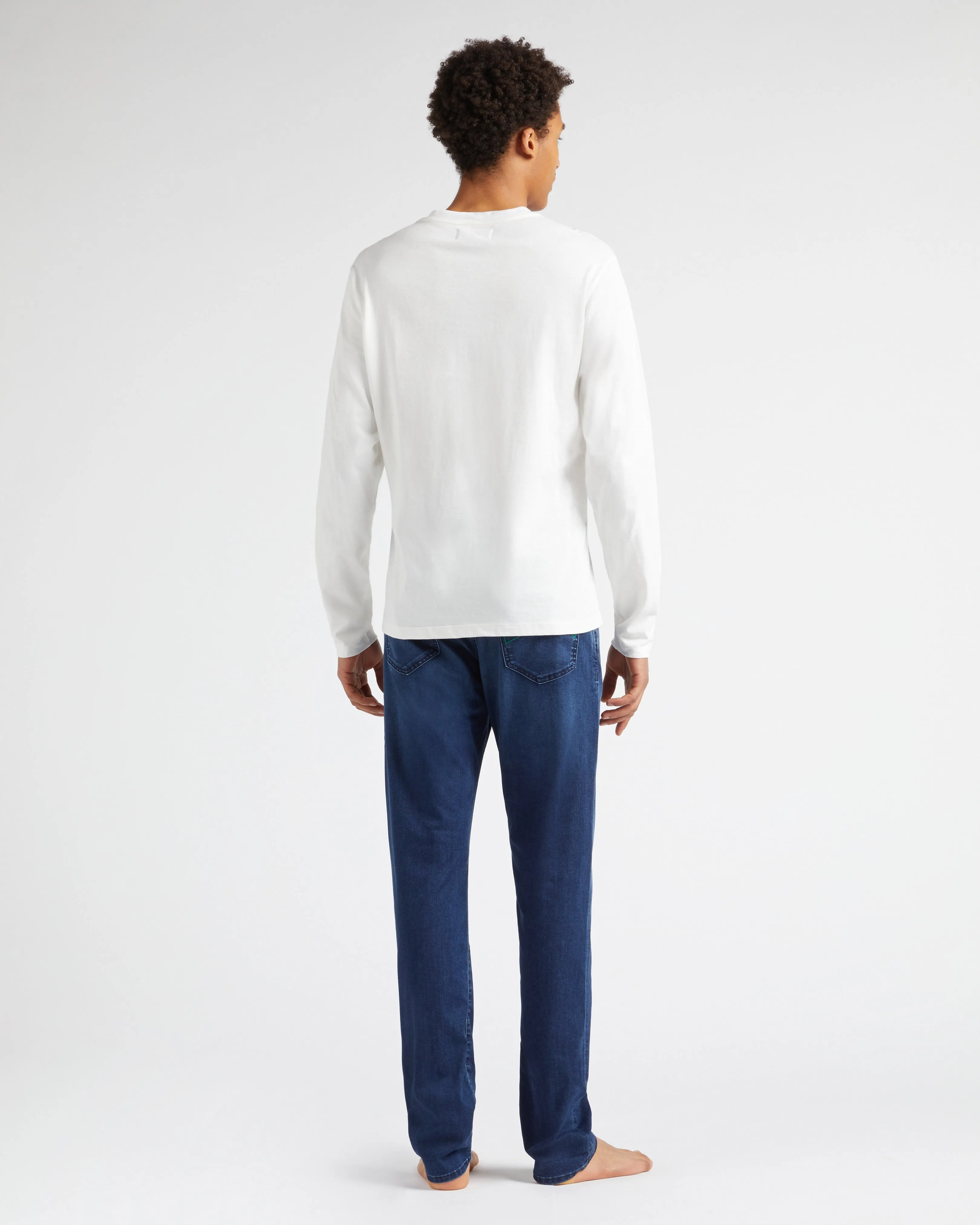 Vilebrequin - Langärmeliges T-shirt Aus Baumwolle Für Herren - T-shirt - Ales - Weiss - Größe XL – Bild 4