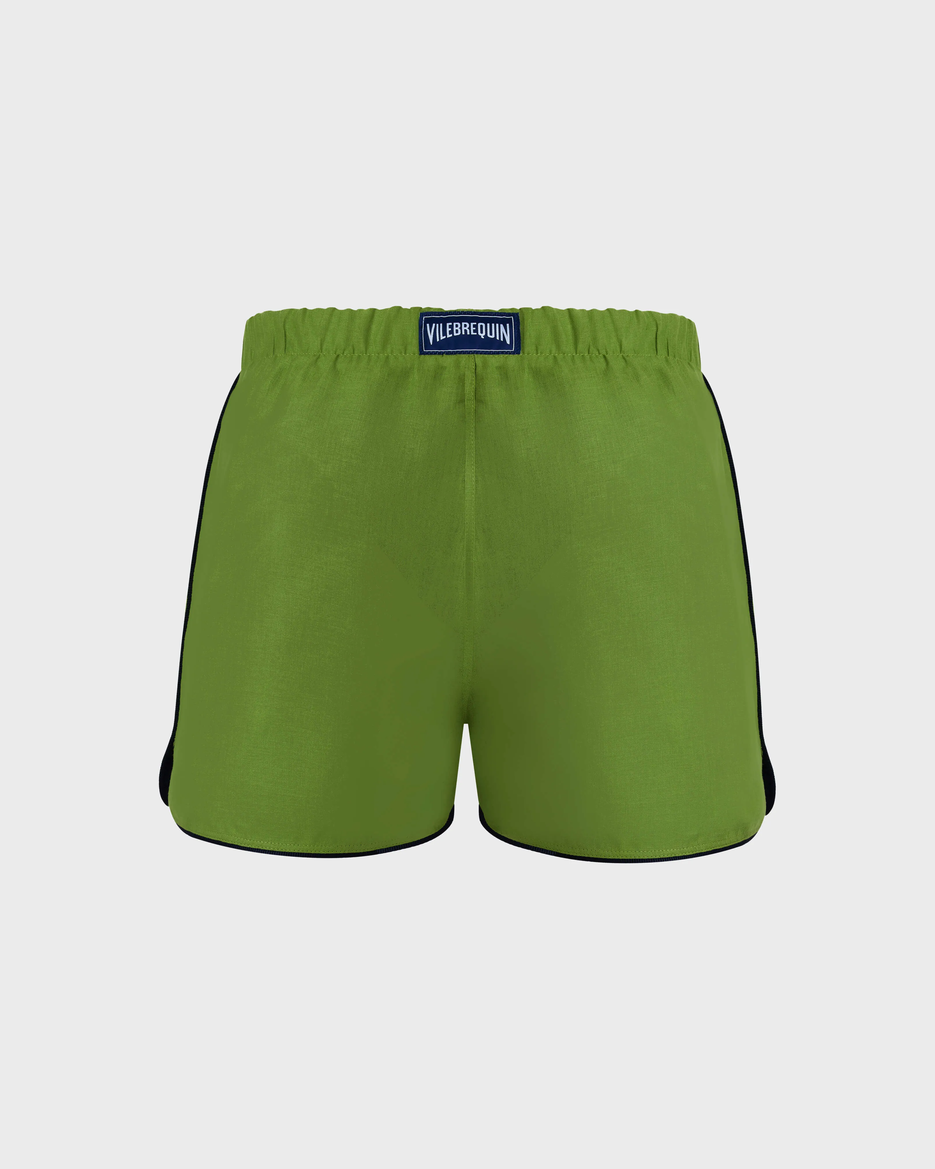 Vilebrequin - Solid Badeshorts Aus Leinen Für Herren - Bademode - Maurice - Grün - Größe S – Bild 2