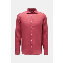 BRAUN Hamburg Essentials - Herren - Leinenhemd Haifisch-Kragen rot BRAUN Hamburg Essentials - Herren - Leinenhemd Haifisch-Kragen rot