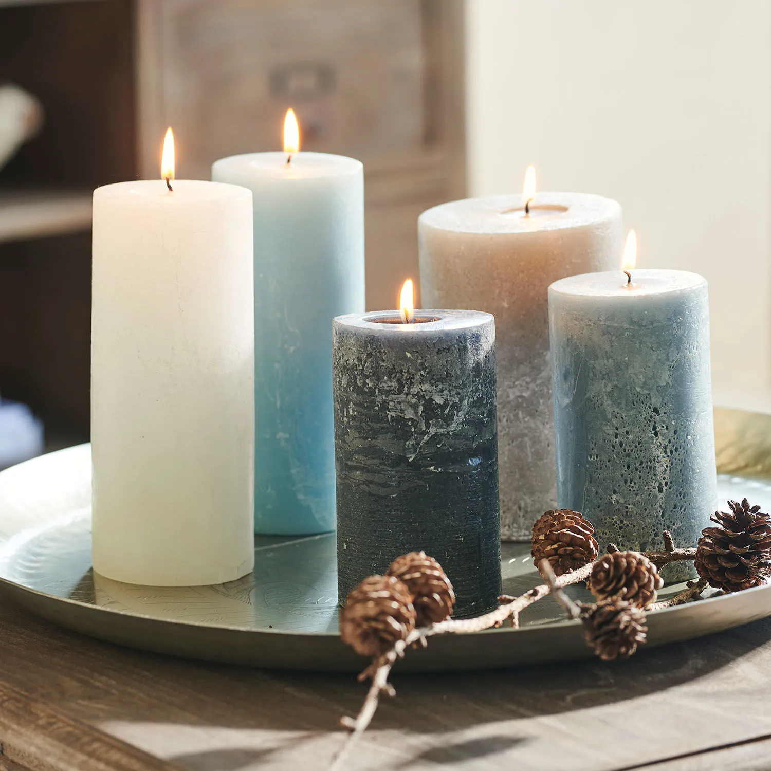 Kerze 5er Set Panagra – Bild 4