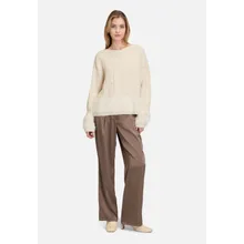 Grobstrick-Pullover mit Effektgarn